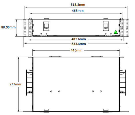 Fiber Optic Patch Panel 1U\2U 19 veya 21 inç dolap veya raf montajı